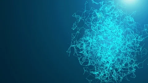 Dots and line with abstract network innovation technology 스톡 동영상 127329388