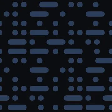 Dots and lines abstract seamless pattern Stock Illustration