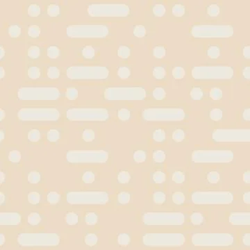 Dots and lines abstract seamless pattern Stock Illustration