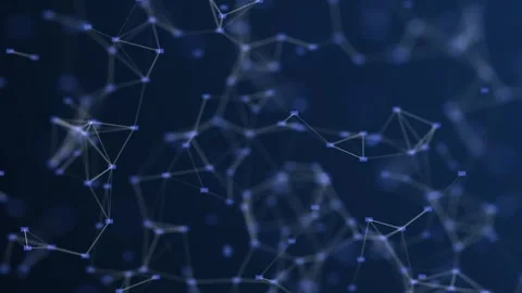 Dots and lines Network connection data monitor structure background Stock Footage 243005080