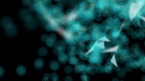Dots and lines technology abstract background 4K Stock Footage 338097142