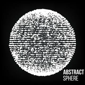 Dots Array And Lines. Vector Illustration. Big Data Visualization Abstract Stock Illustration