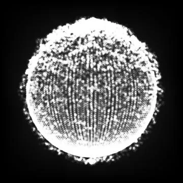 Dots Array And Lines. Vector Illustration. Big Data Visualization Abstract Ilustración de archivo