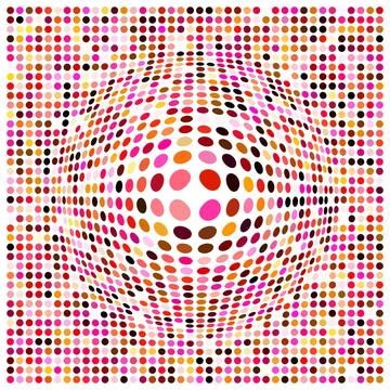 A dots background with a 3d effect Illustration of a dots background with ... Stock Photos