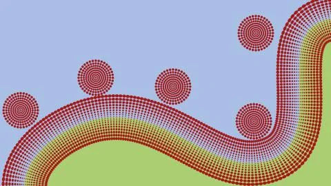 Dots background Stock Illustration