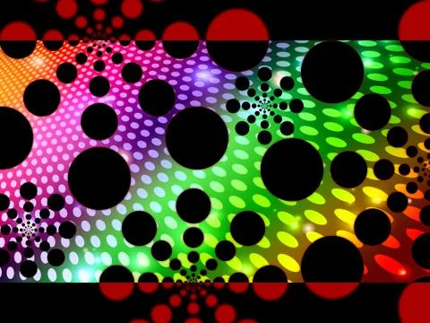 Dots Background Means Decorative Round Spots And Patterns 스톡 일러스트