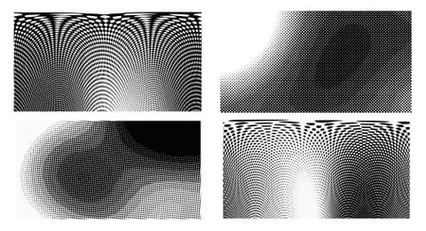 Dots Background. Set grunge Pattern. Pop art Fade Overlay. Black and White Te Stock Illustration