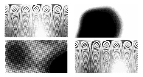 Dots Background. Set grunge Pattern. Pop art Fade Overlay. Black and White Te Stock Illustration