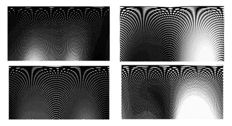 Dots Background. Set grunge Pattern. Pop art Fade Overlay. Black and White Te Stock Illustration