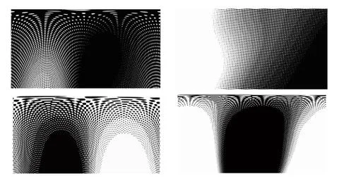 Dots Background. Set grunge Pattern. Pop art Fade Overlay. Black and White Te Stock Illustration