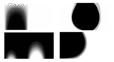 Dots Background. Set grunge Pattern. Pop art Fade Overlay. Black and White Te Stock Illustration