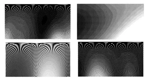 Dots Background. Set grunge Pattern. Pop art Fade Overlay. Black and White Te Stock Illustration