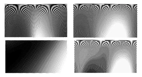 Dots Background. Set grunge Pattern. Pop art Fade Overlay. Black and White Te Stock Illustration