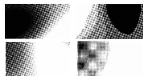 Dots Background. Set grunge Pattern. Pop art Fade Overlay. Black and White Te Stock Illustration