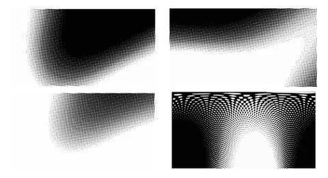 Dots Background. Set grunge Pattern. Pop art Fade Overlay. Black and White Te Stock Illustration