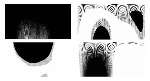 Dots Background. Set grunge Pattern. Pop art Fade Overlay. Black and White Te 스톡 일러스트