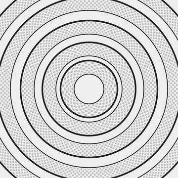 Dots with circle geometric pattern Stock Illustration