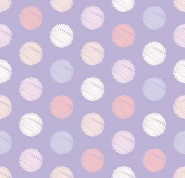 Dots circle geometric seamless pattern, background. Creative luxury candy style. Stock Illustration