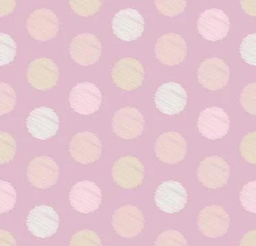 Dots circle geometric seamless pattern, background. Creative luxury candy style. Stock Illustration