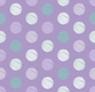 Dots circle geometric seamless pattern, background. Creative luxury candy style. 库存插图