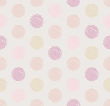 Dots circle geometric seamless pattern, background. Creative luxury candy style. Stock Illustration