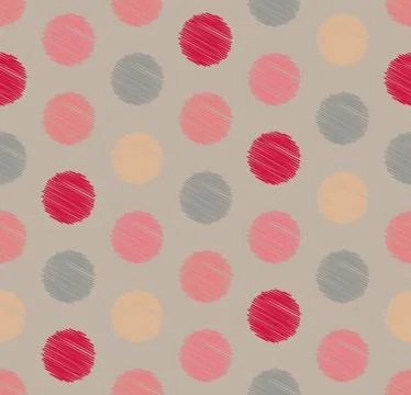 Dots circle geometric seamless pattern, background. Creative luxury candy style. イラスト素材