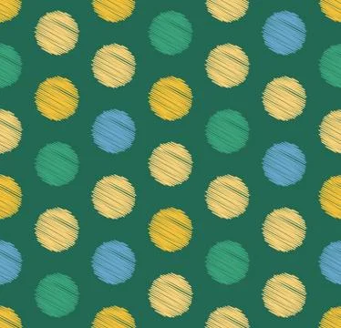 Dots circle geometric seamless pattern, background. Creative luxury candy style. Stockillustratie