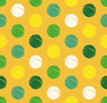 Dots circle geometric seamless pattern, background. Creative luxury candy style. イラスト素材