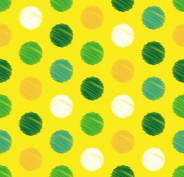 Dots circle geometric seamless pattern, background. Creative luxury candy style. Illustrazione stock