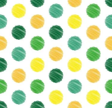 Dots circle geometric seamless pattern, background. Creative luxury candy style. Stock Illustration