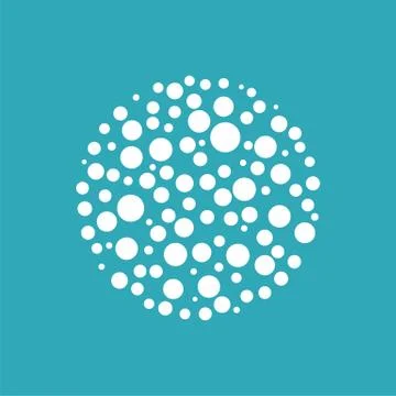 Dots Circle Shape Logo Template Illustration Design. Vector EPS 10. Stock Illustration