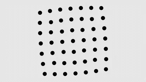 Dots circles forming circle morph to square grid array. Stock Footage 154739586