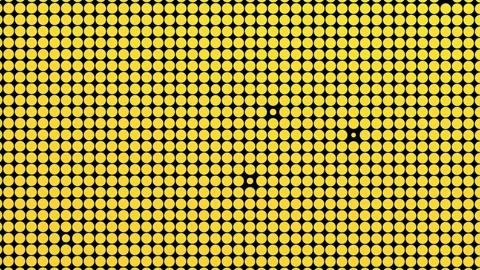 Dots Circles Grid Pattern Background Minimalist Stars Twinkle in Grid Motion Video stock 306029206