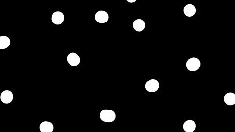 Dots circles zoom in transition. White on black. Stock Footage 242503701