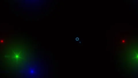 Dots of colored light in the dark Vidéo 320133359