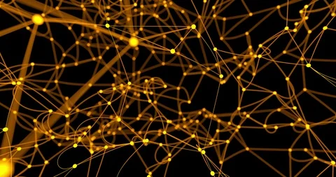 Dots connected by lines 360 degree 3D animation Stock Footage 105529418