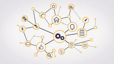 Dots Connection Stock Footage 87917825