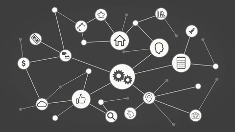 Dots Connection Stock Footage 87918235