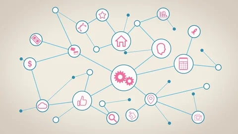 Dots Connection Stock Footage 87918367