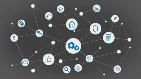 Dots Connection Video stock 87918611