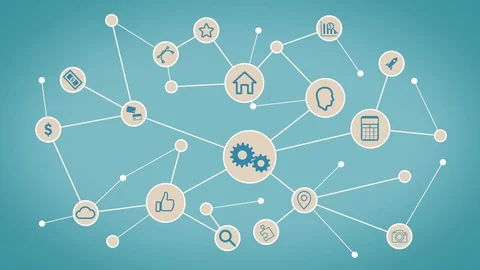 Dots Connection Stock Footage 87918768