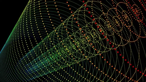 Dots cylinder Stock Footage 269904779