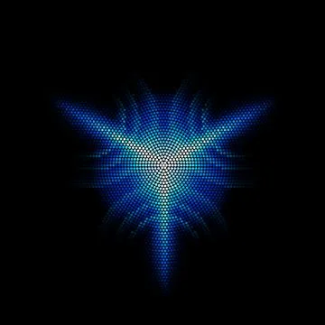 Dots digital form Illustrazione stock