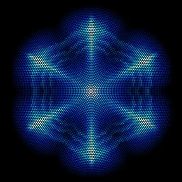 Dots digital form Stock Illustration