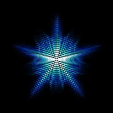 Dots digital form Stock Illustration