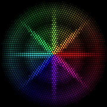 Dots digital form Stock Illustration