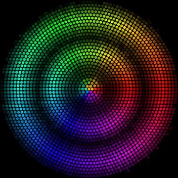 Dots digital form Stock Illustration