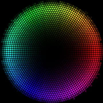 Dots digital form Stock Illustration