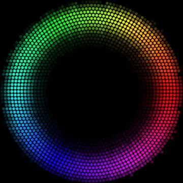 Dots digital form Illustrazione stock