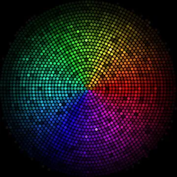 Dots digital form Stock Illustration